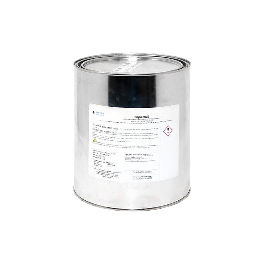 Royco 81MS Gray High-Temperature Grease DOD-L-25681 NATO S-1735