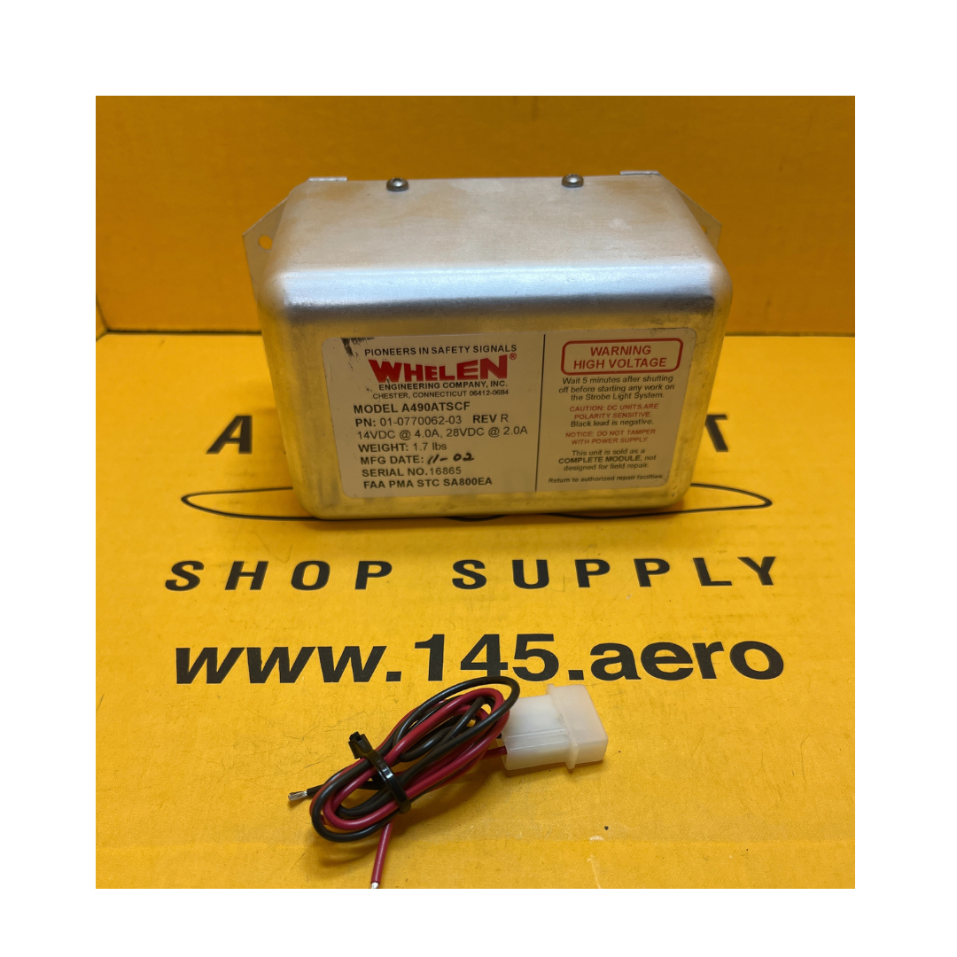 01-0770062-03 - Whelen A490ATSCF Strobe Light Power Supply (14V/28V)