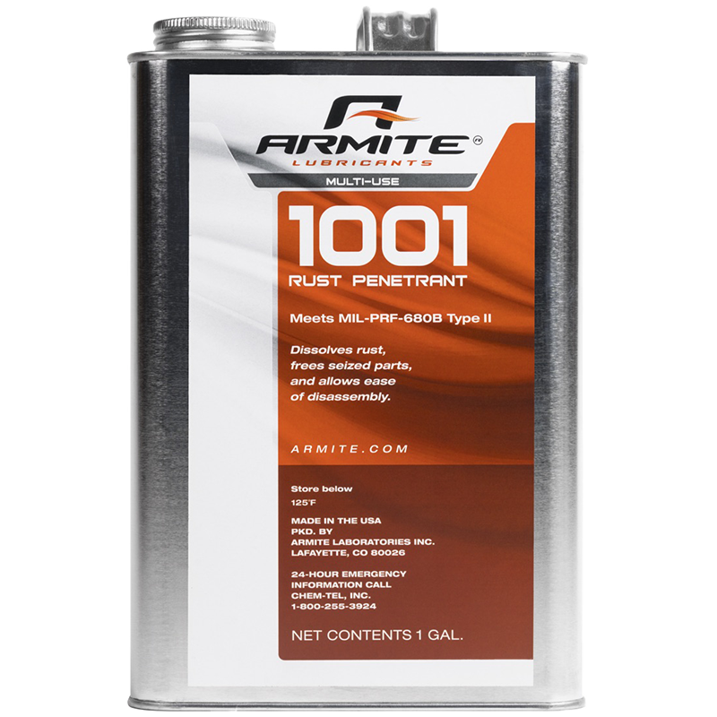 Armite Lubricants  1001 Rust Penetrant and Degreaser