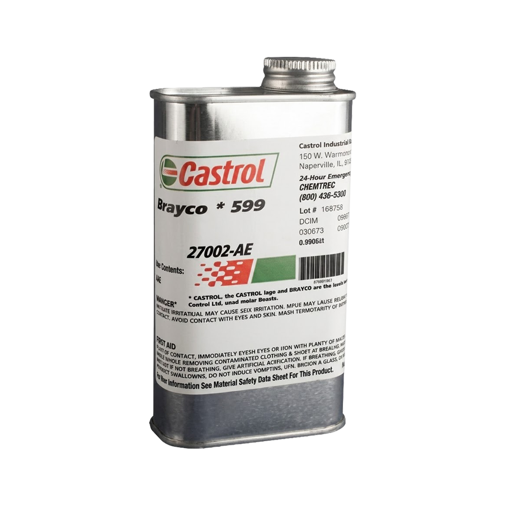 Castrol Brayco 599 Anti-Corrosion Additive Dark Amber Lubricant MIL-PRF-23699/D50TF6-S2