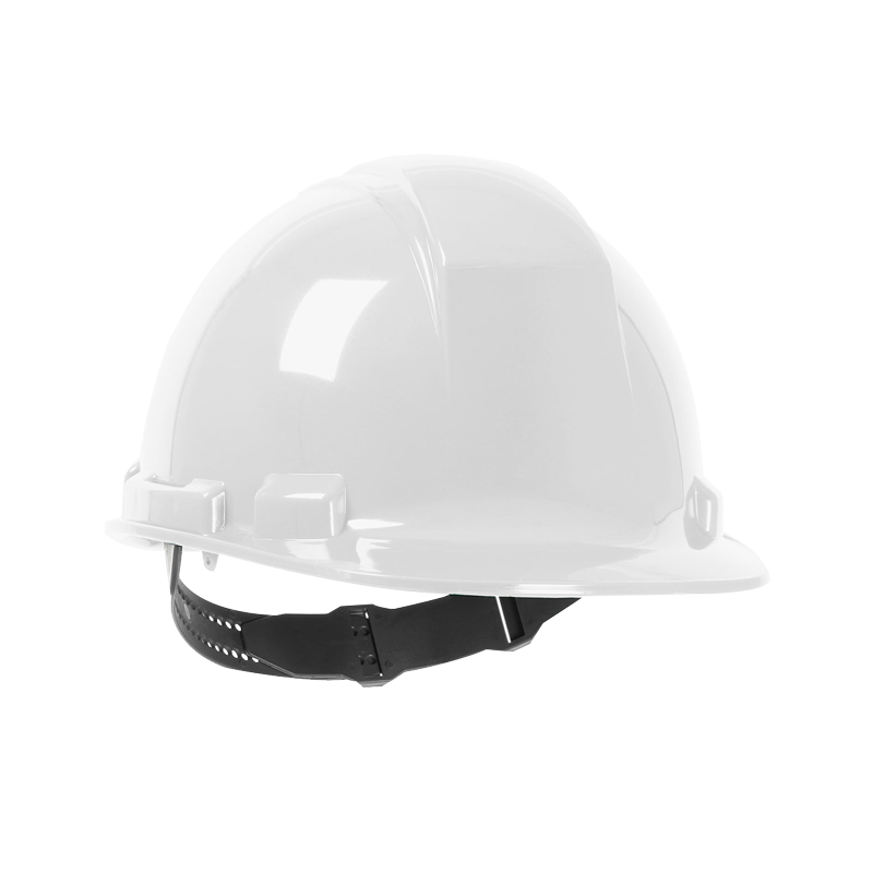 280-HP241-01 Whistler Cap Style Hard Hat with HDPE Shell, 4-Point Textile Suspension and Pin-Lock Adjustment. White. One Size.