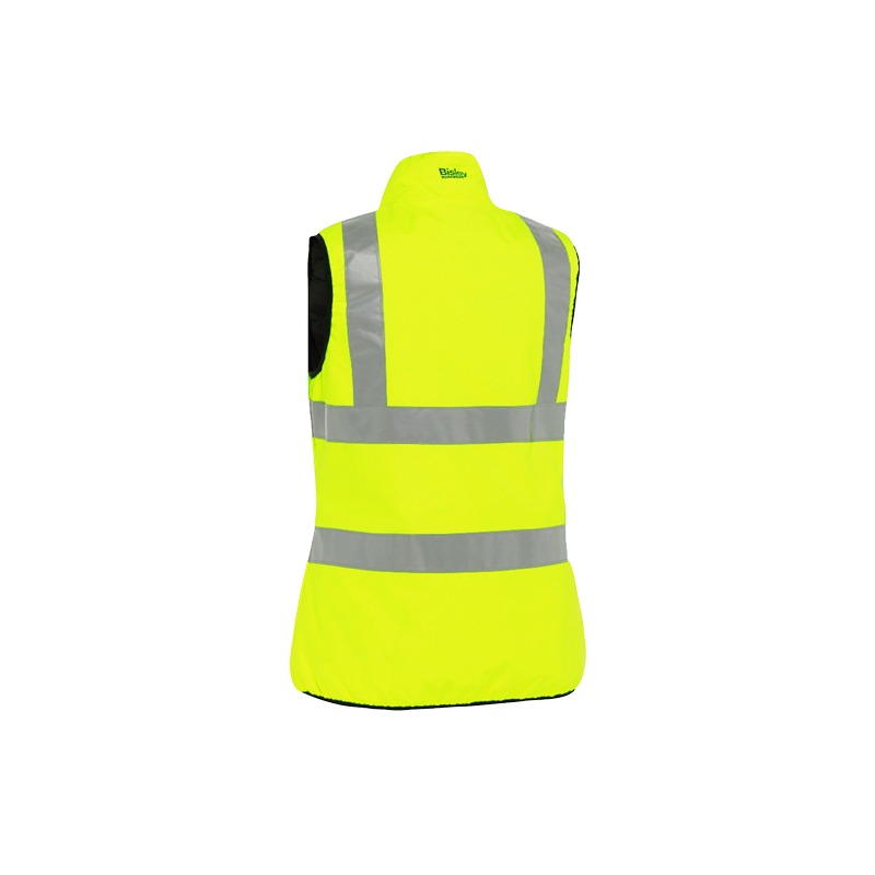 332W0330H-YEL-L Bisley.  ANSI Type R Class 2 Women's Contoured Reversible Puffer Vest. Hi-Vis Yellow. Large. 1EA
