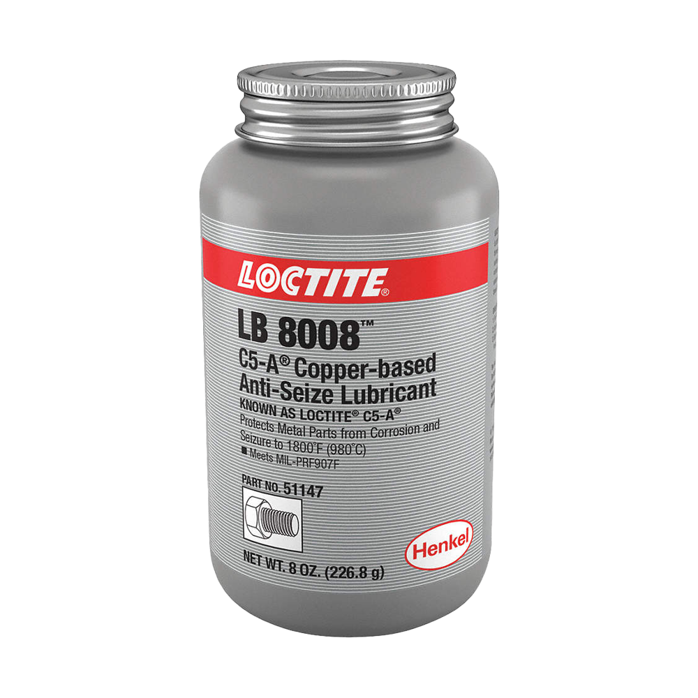 Henkel Loctite LB 8008 C5-A Anti-Seize 234263 Copper, 8 oz brush top can