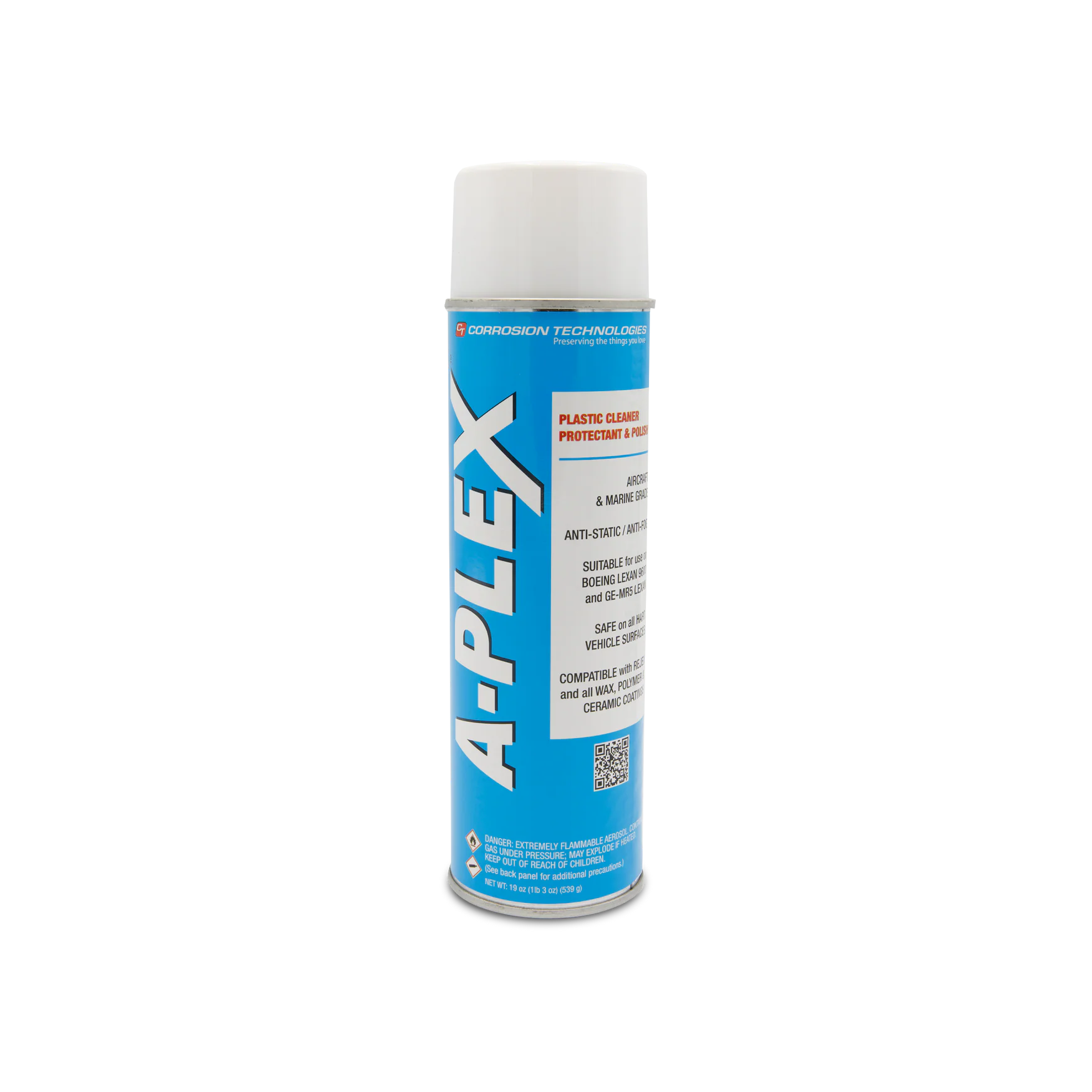 Corrosion Technologies - A-Plex Plexiglas Cleaner, Protectant and Polish - 19oz Aerosol