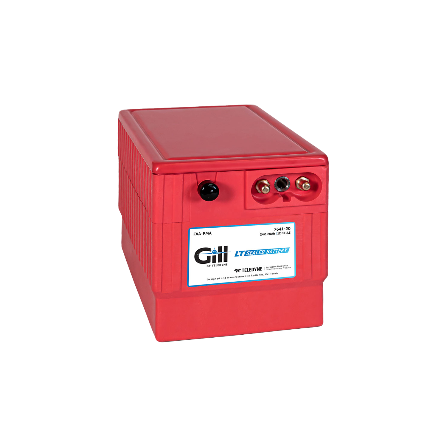 Gill 7641-20 - Sealed Aircraft Battery - VRLA, LT Technology, 24V -20 Ah