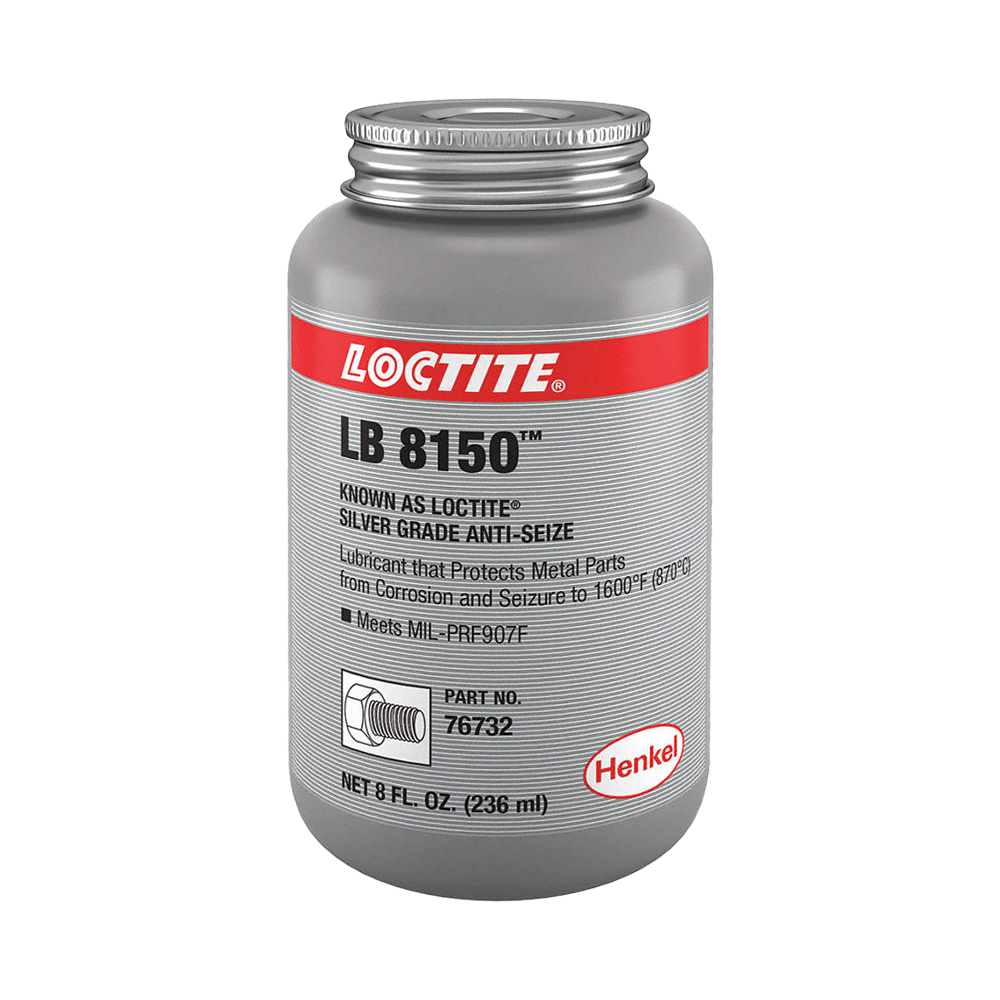 Henkel Loctite LB 8150 Anti-seize 76732 Silver, 8 oz brush top