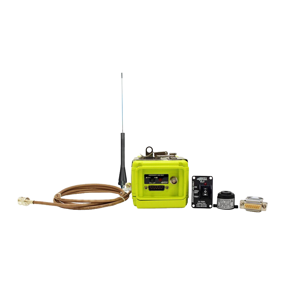 8203 Artex Model ELT 1000 406 MHz Emergency Locator Transmitter - Whip Antenna Artex elt 1000