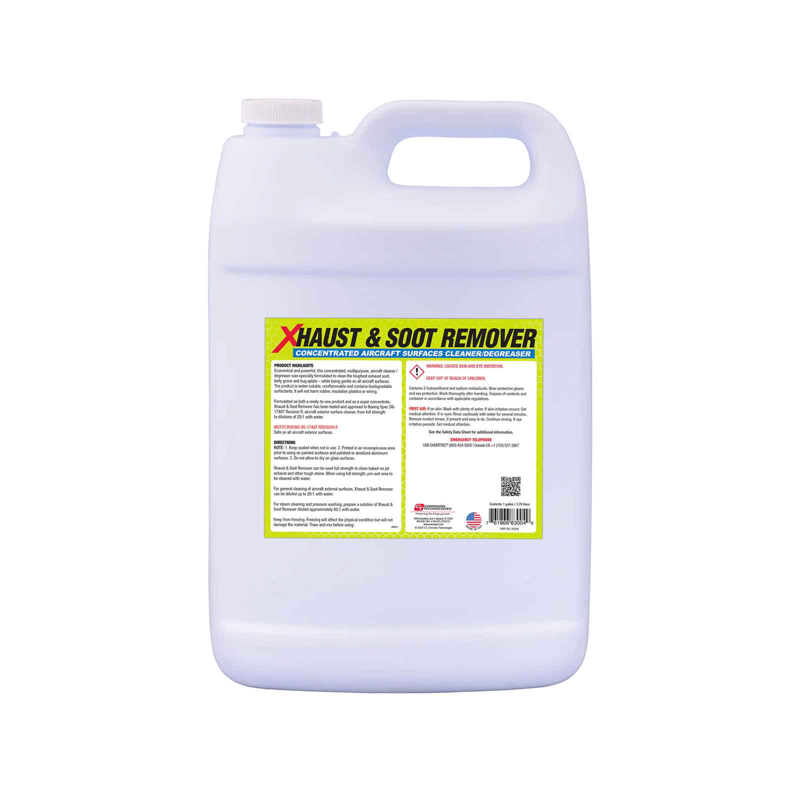 Corrosion Technologies- Xhaust & Soot Remover Aircraft Carbon and Soot Remover
