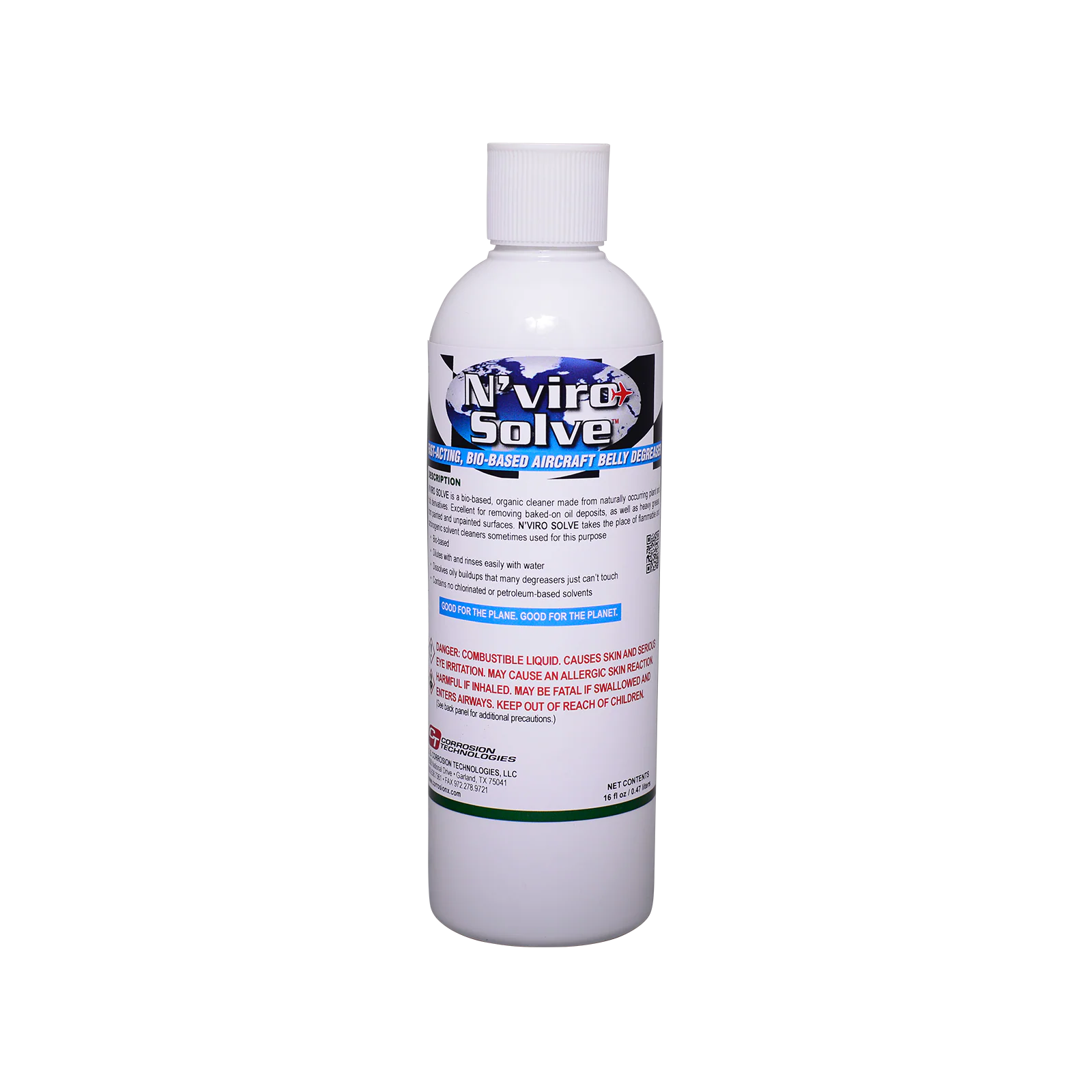 Corrosion Technologies- N'Viro Solve Fast-Acting, Bio-Based Aircraft Belly Cleaner/Degreaser