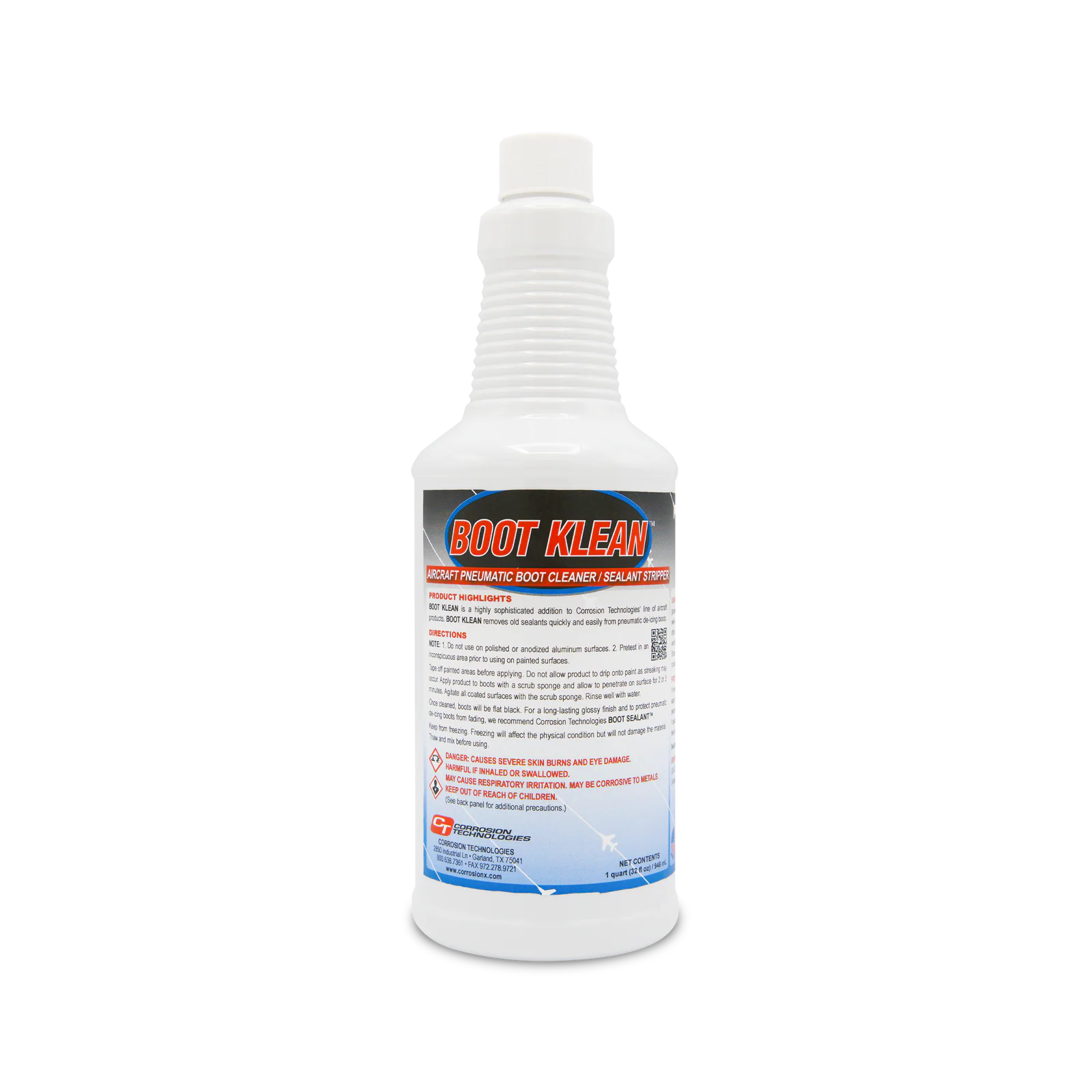 Corrosion Technologies- Boot Klean Aircraft Pneumatic De-Ice Boot Cleaner & Stripper
