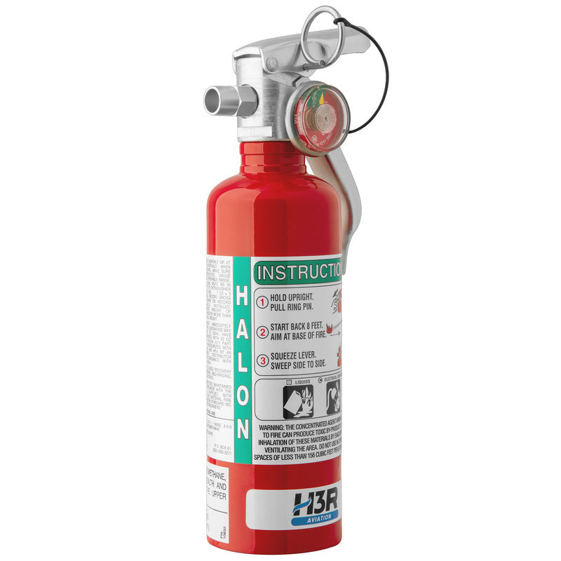 H3R Aviation Model A344T Halon 1211 Fire Extinguisher Bottle | FAA DOT Approved