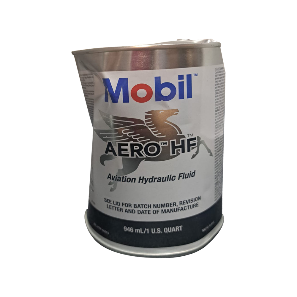 AER0HFQT - Mobil Aero HF Series Aviation Hydraulic Fluid - Quart (Dented Can Discount - No Leaks)