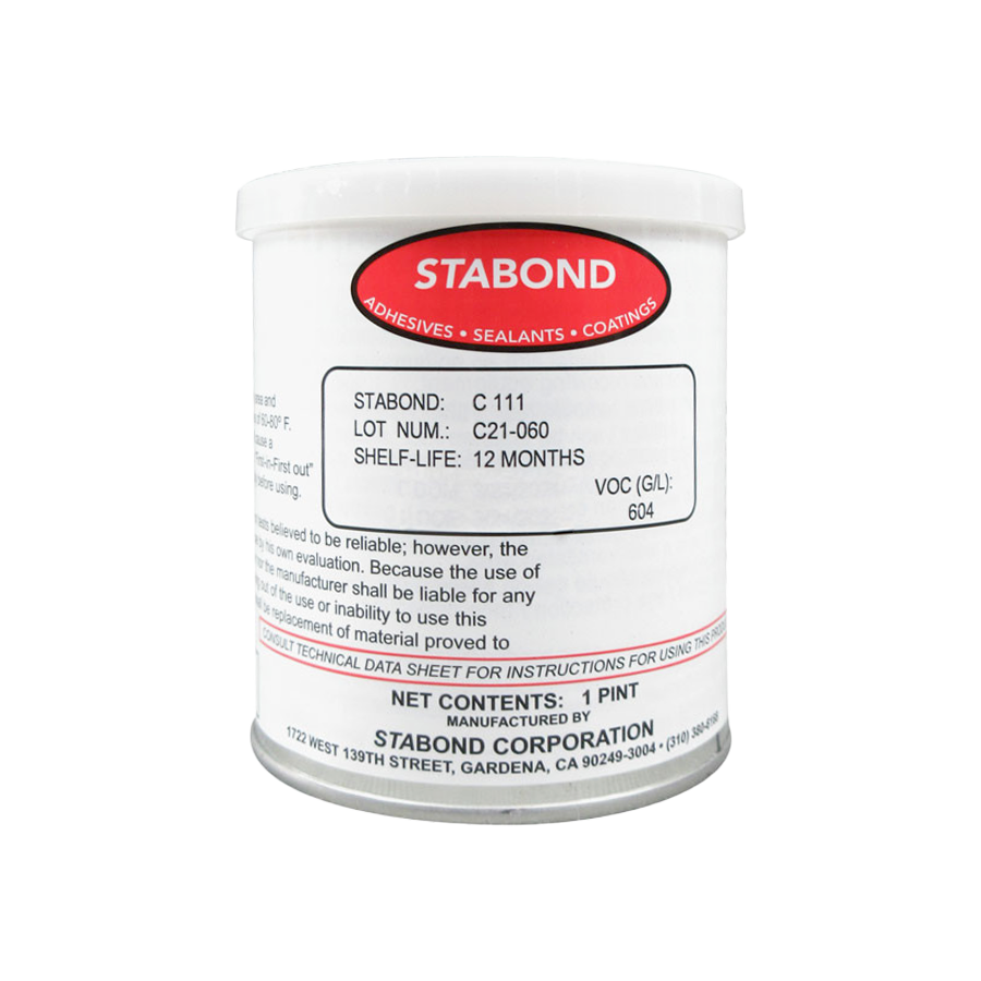 Stabond C111 General Purpose Adhesive MMM-A-1617B Type III - Pint Can