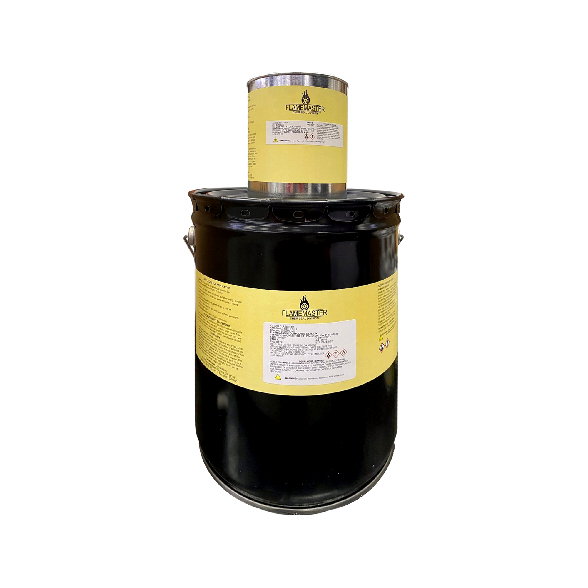 Flamemaster CS-3204 B1/2 Gray Integral Fuel Tank Sealant (AMS-S-8802 Type II / MIL-S8802F Type II) - Drum Kit (55Gal)