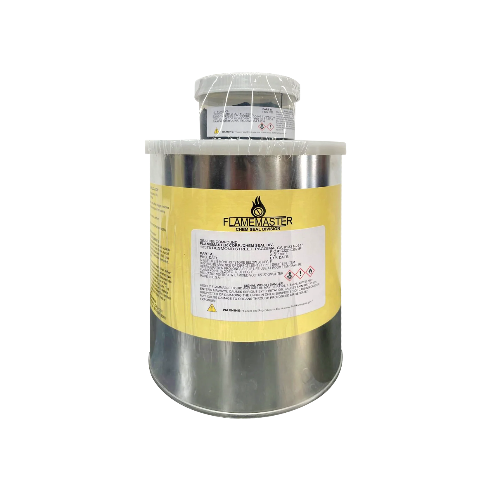 Flamemaster CS-3206 B1/6 Black - AMS-S-83318 - Quick Repair Fuel Resistant Sealant - 5 Gallon