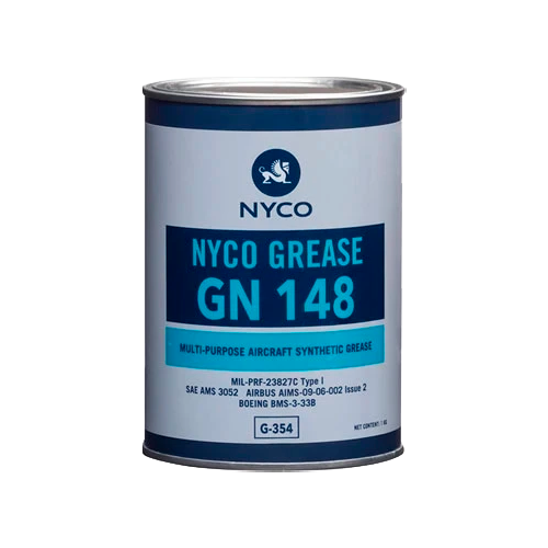 Nyco GN 148 General Purpose Aircraft Synthetic Grease MIL-PRF-23827 C Amdt 2 Type I - 1 kg Can