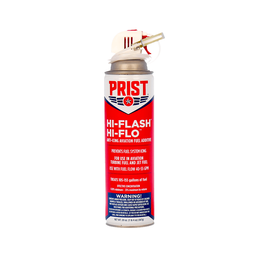 Prist 36437 HI-FLASH LO-FLO Anti-Icing Aviation Fuel Additive MIL-DTL-85470 / MIL-I-85470 - 20 oz Aerosol Can