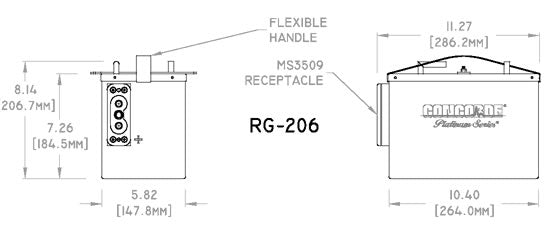 Concorde RG-206 24-Volt Premium Aircraft Battery