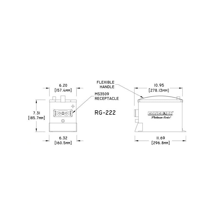 Concorde RG-222 24-Volt Premium Aircraft Battery