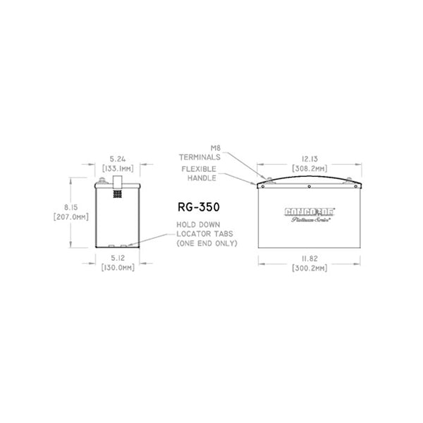 Concorde RG-350 24-Volt Premium Aircraft Battery Sealed Lead Acid