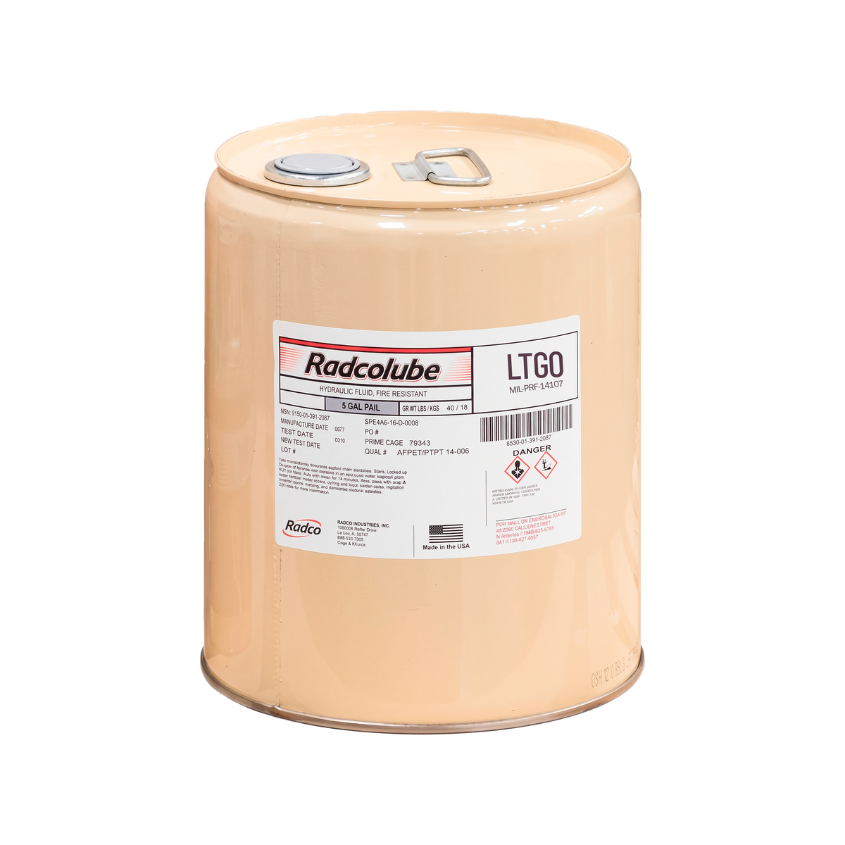 Radcolube LTGO Low-Temperature Weapons Lubricating Oil | MIL-PRF-14107D / NATO O-157
