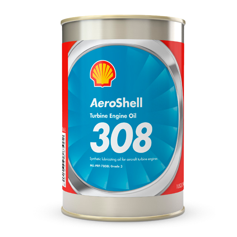 AeroShell Turbine Oil 308 synthetic jet engine oil case of 24 quarts qualified to MIL-PRF-7808M Grade 3