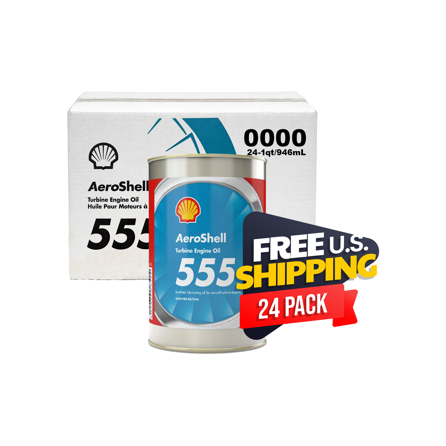 AeroShell Turbine Oil 555 synthetic helicopter transmission oil can qualified to DOD-PRF-85734A and DEF STAN 91-100