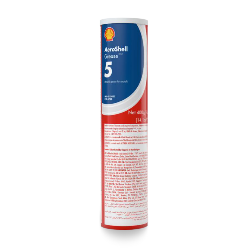 AeroShell Grease 5 high-temperature aircraft wheel bearing grease in tube and pail containers