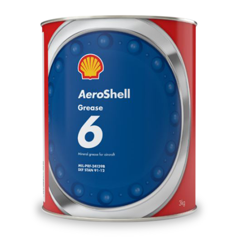 AeroShell Grease 6 MIL-PRF-24139A general purpose airframe grease available in tube, can, and pail