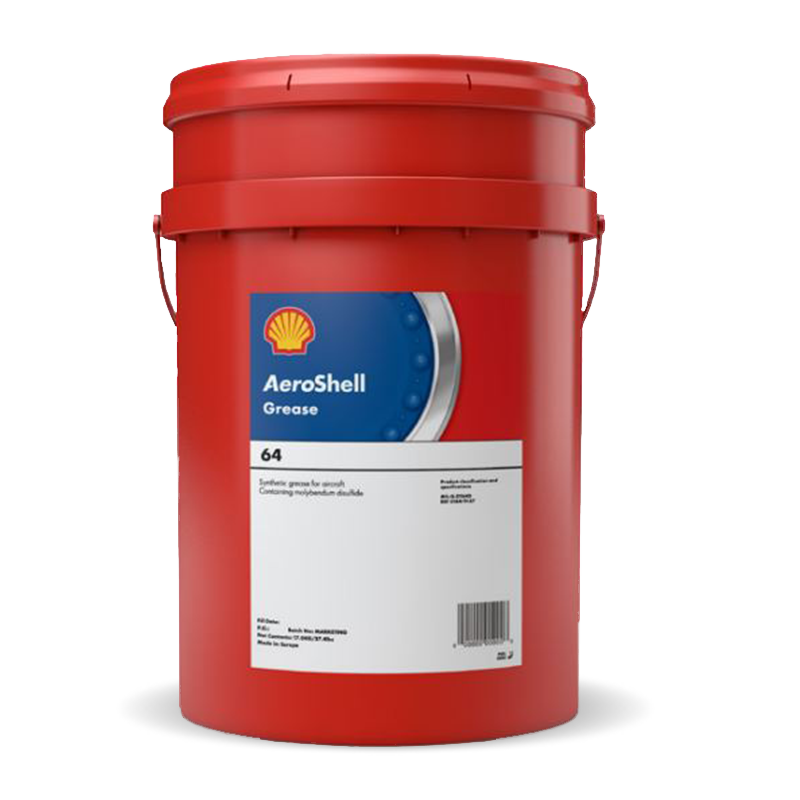 AeroShell Grease 64 MIL-G-21164D extreme pressure synthetic airframe grease with moly in tube, can, and pail