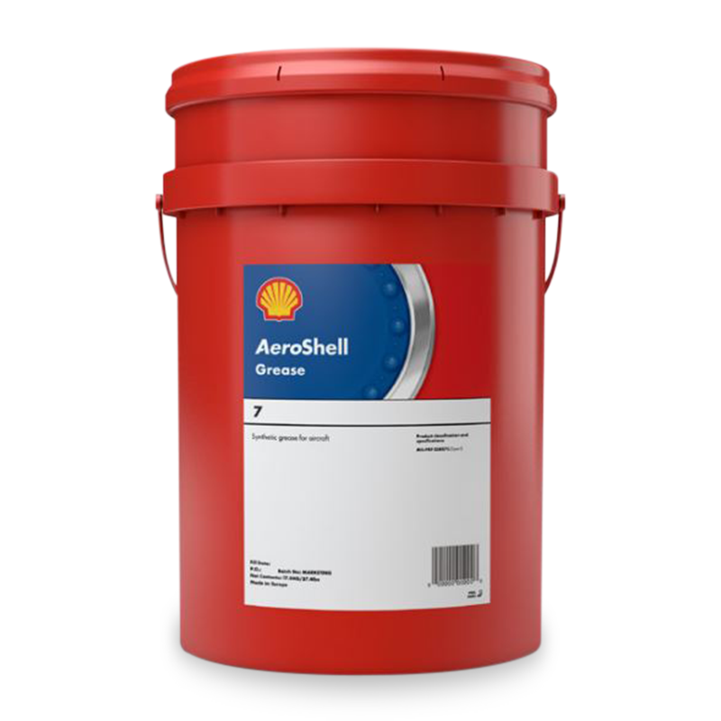 AeroShell Grease 7 MIL-PRF-23827C Type II synthetic airframe grease in tube, can, and pail