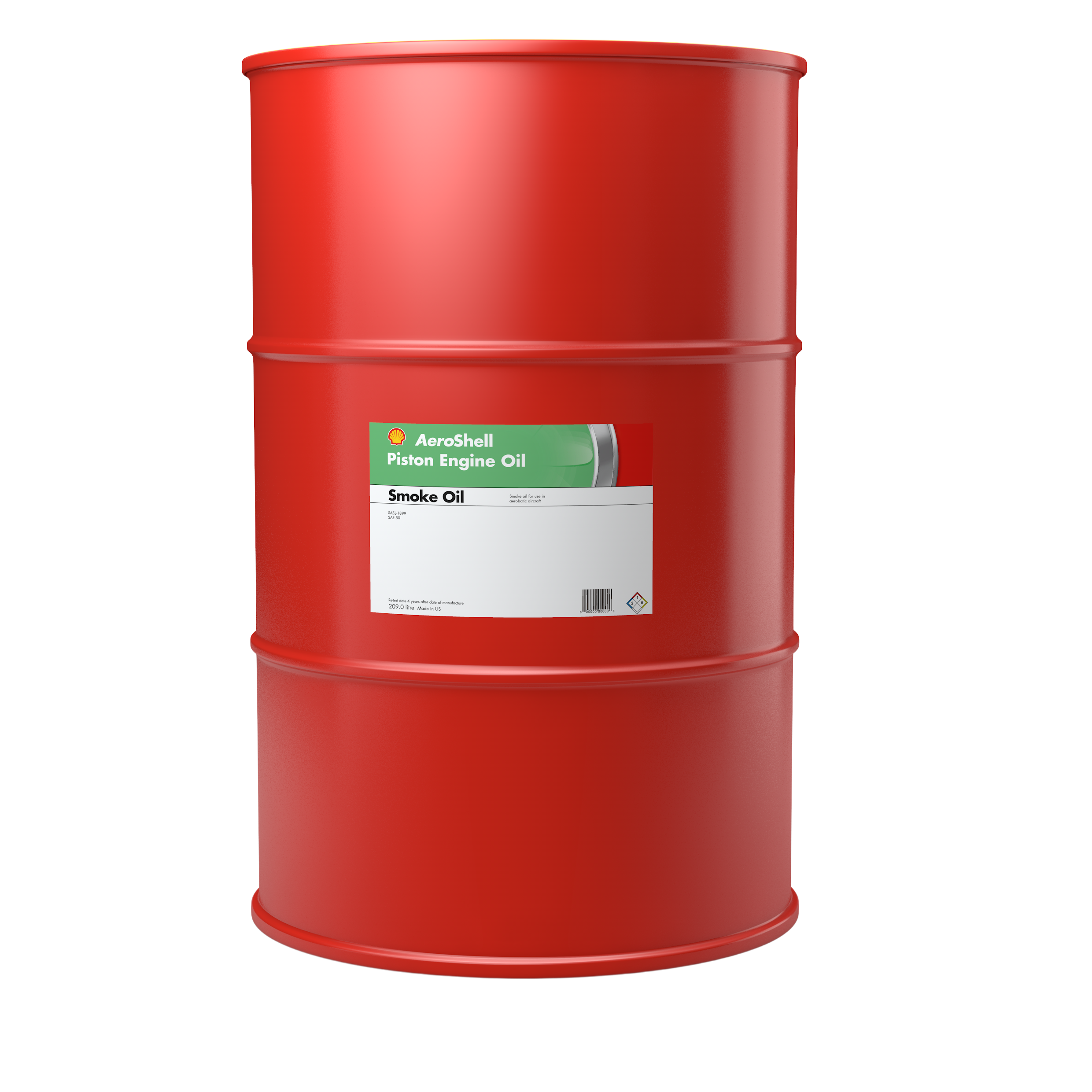 AeroShell Smoke Oil white aerobatic display fluid for aircraft