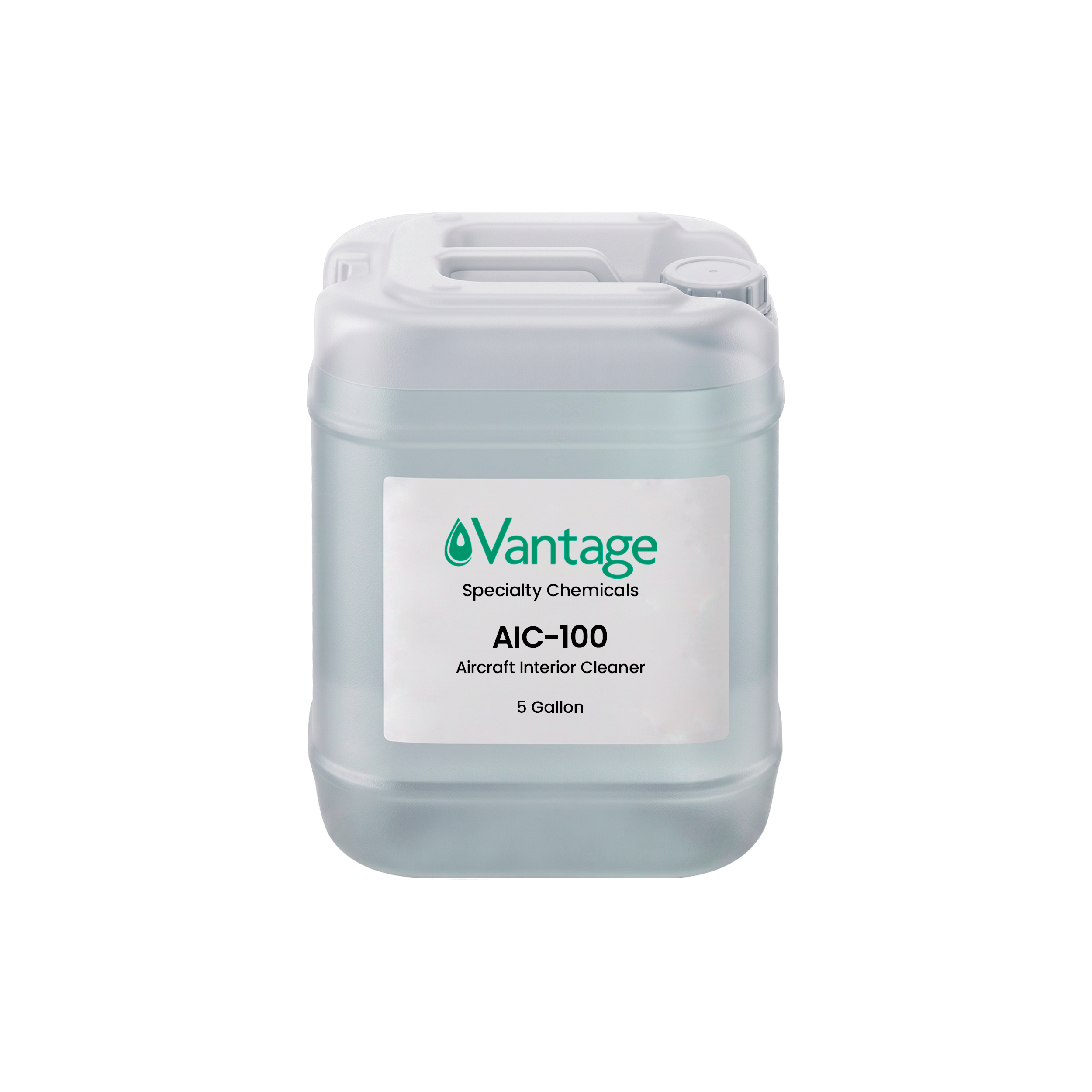 Vantage AIC-100 Boeing D6-17487 and Airbus certified aircraft cabin interior aqueous cleaner fluid