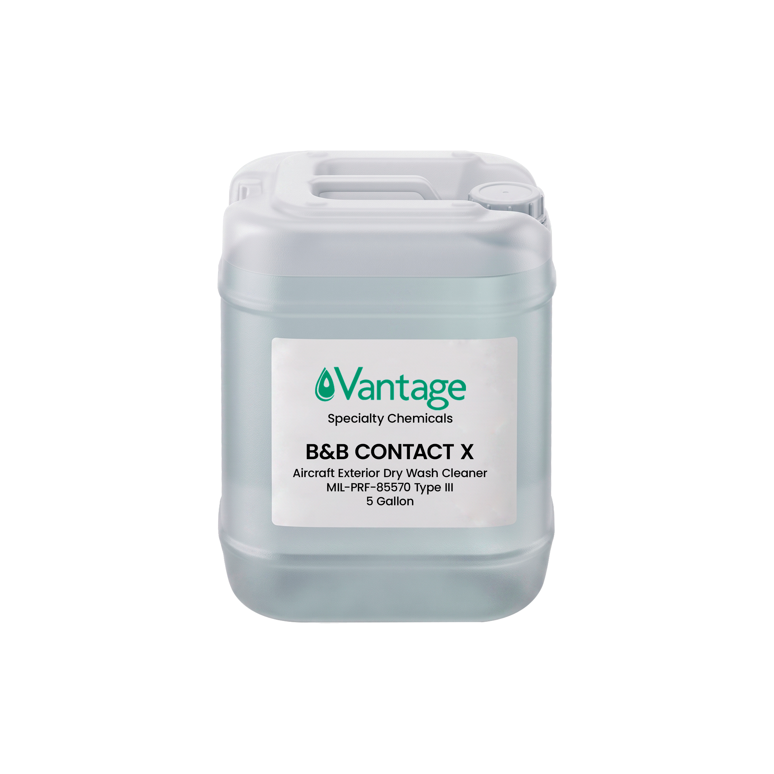 Vantage B and B CONTACT X MIL-PRF-85570 Type III low abrasive aircraft exterior dry wash cleaner