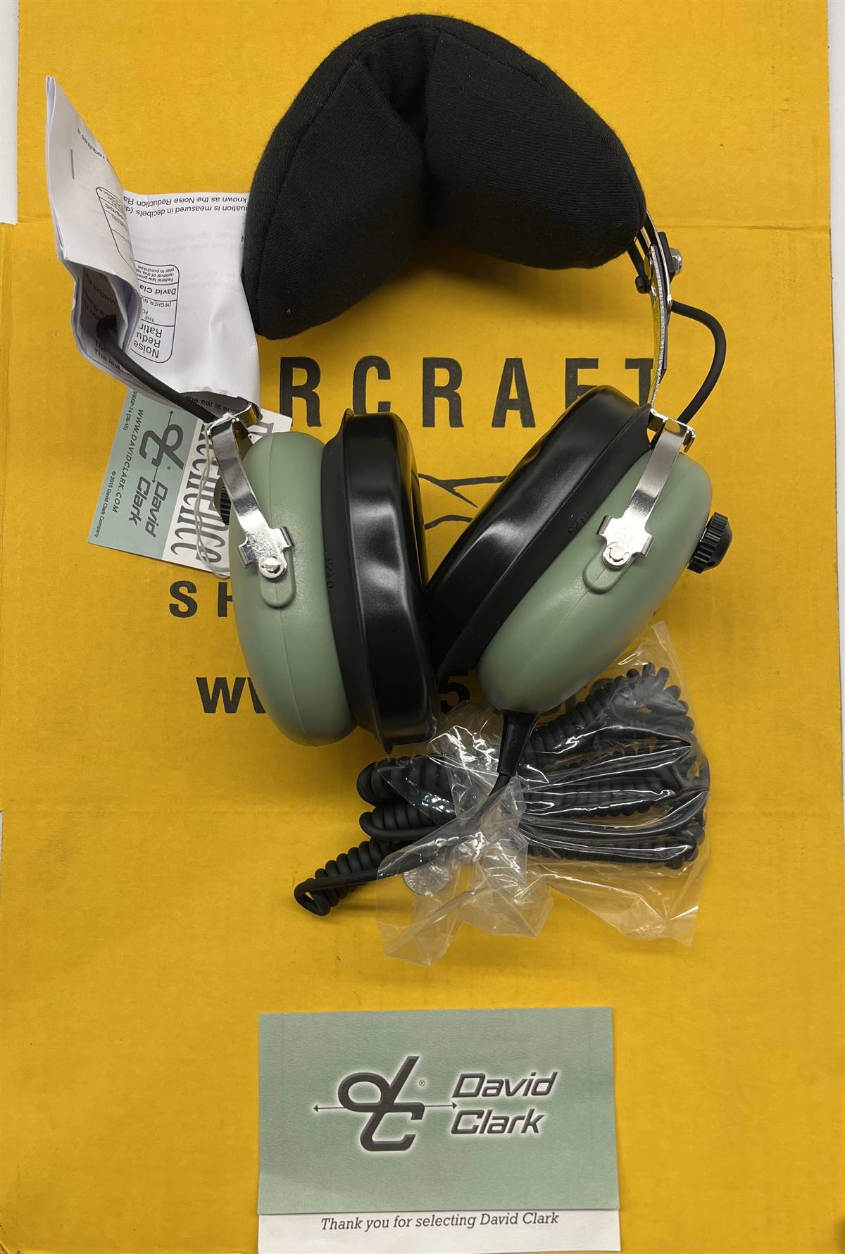 David Clark Aviation Noise Reducing Headset Headphones Model 10S/DC Part2416G-18 retailer